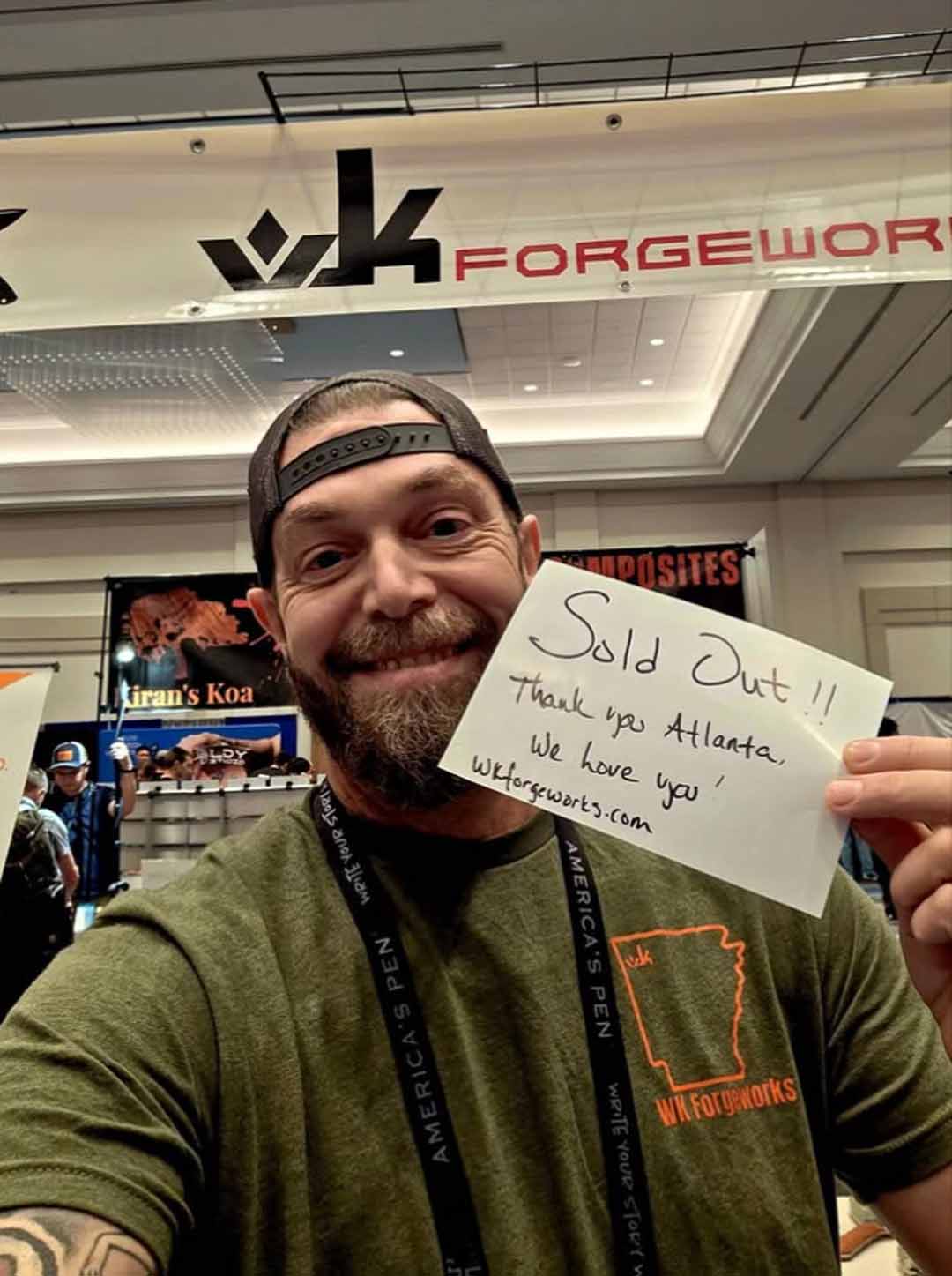Atlanta Blade Show Sold Out Sign