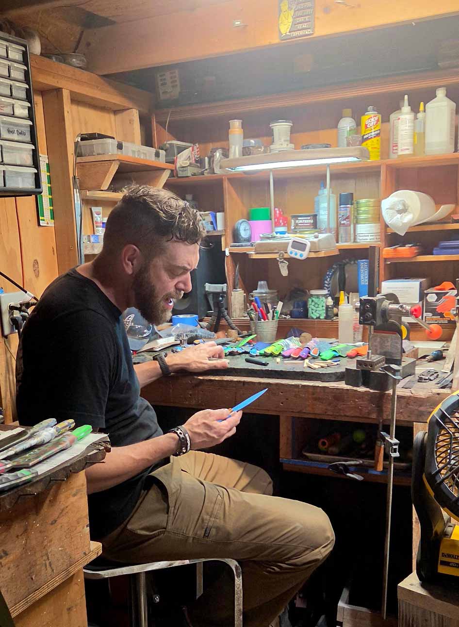 Scotty in the workshop